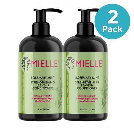 Mielle Rosemary Mint Leave-In Conditioner 12oz – 2 Pack New 1