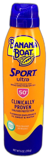 Banana Boat Sport Ultra Clear SPF 50 Sunscreen Spray 6oz Exp 12/26 Pack of 3 New