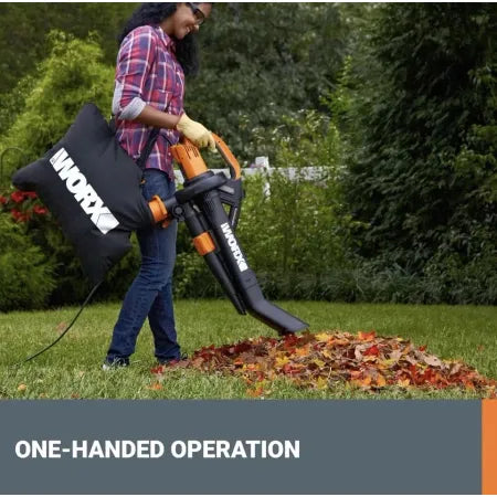 Worx TRIVAC 12 Amp 3-in-1 Blower/Mulcher/Vacuum With LEAFPRO Collection System 6