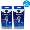 Vicks ComfortFlex Digital Thermometer Fast 8 Second Reading Color Coded 2 Pack