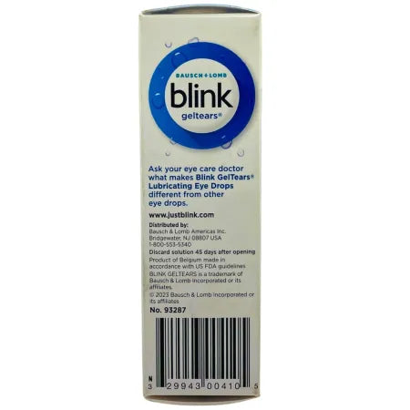 Bausch + Lomb Blink GelTears Lubricating Eye Drops 0.34 fl oz 1 Pack New 3