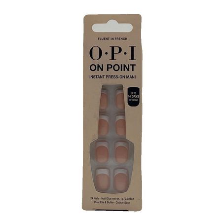 OPI On Point Instant Press‑On Mani 24 Nails + Glue 0.07 fl oz New