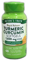 Nature's Truth Turmeric Curcumin 1600mg Rapid Release Exp 03/28 Pack of 5 New