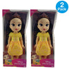 Disney Princess My Friend Belle 14 Inch Toddler Doll Tiara Outfit 2 Pack New