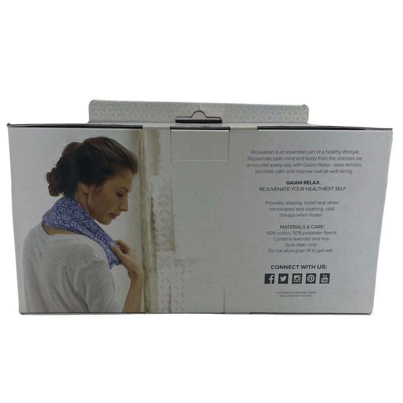 Gaiam Relax Lavender Neck & Shoulder Wrap 2 Pack New