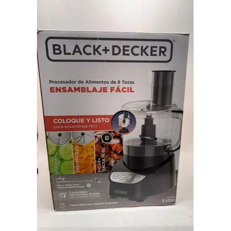 BLACK+DECKER Easy Assembly 8-Cup Food Processor