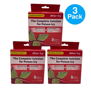 After Ivy Maximum Strength Poison Ivy Treatment Wipes 16 Count 3 Pack Exp 09/27