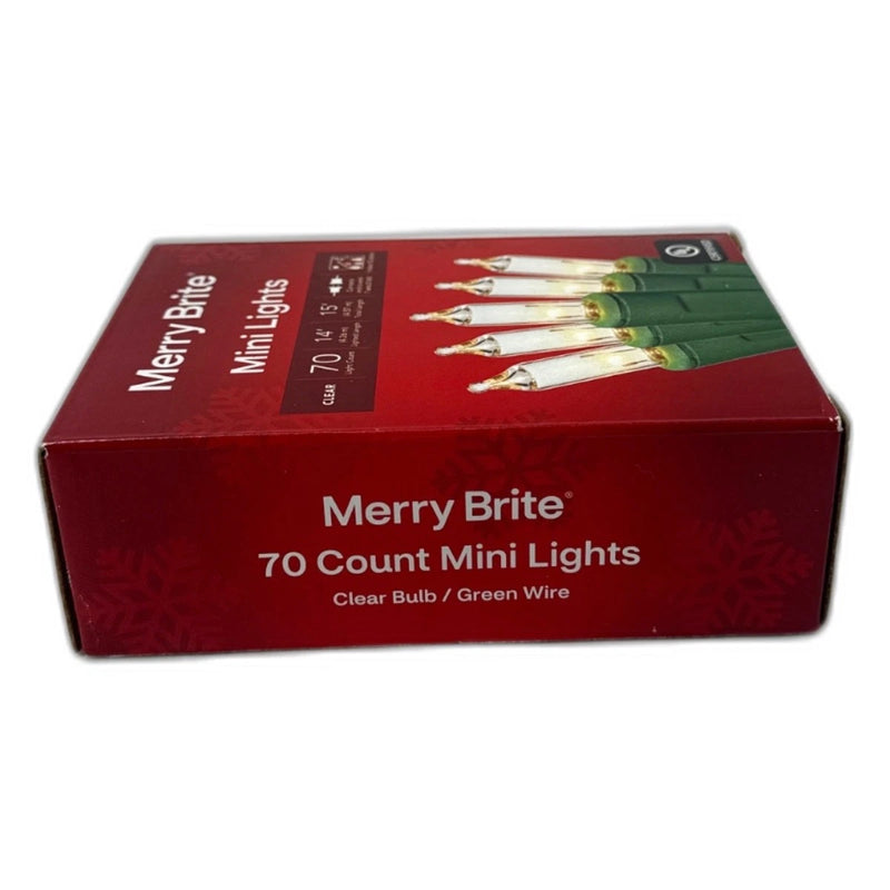 Merry Brite Count Mini String Clear White Bulb 840 Total Pack of 12 New