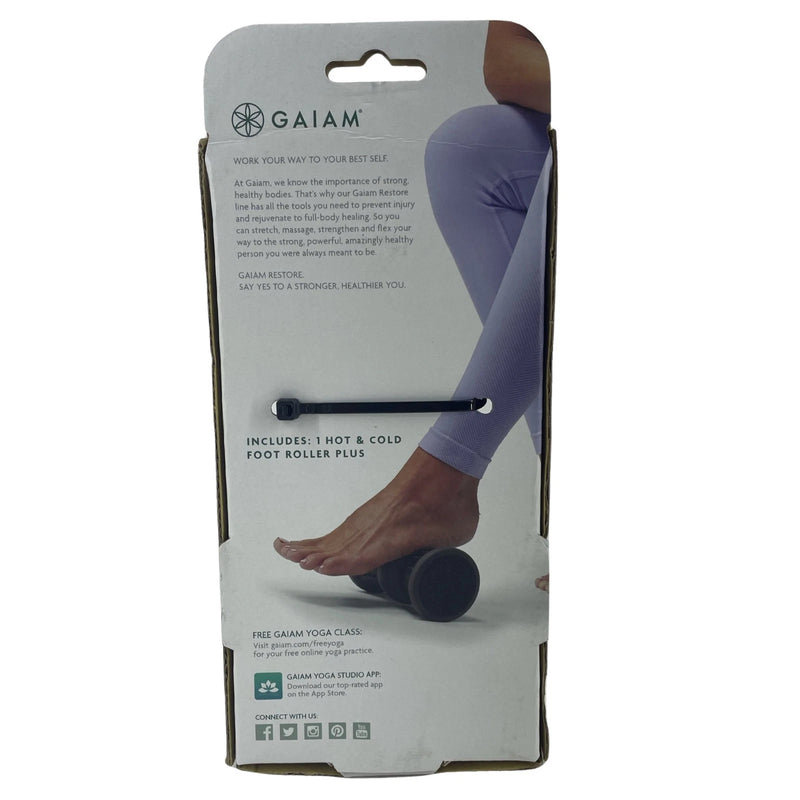 Gaiam Hot & Cold Foot Roller Plus Massage Therapy New