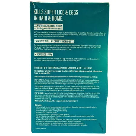 RID Super Max 5-in-1 Hair & Home Complete Lice Elimination Kit – New 4
