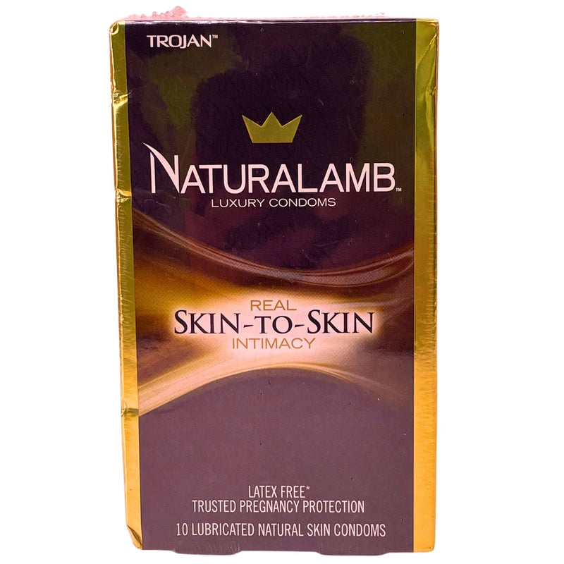Trojan Naturalamb Luxury Condoms 10 Count 1 Pack Latex Free Exp 09/01/2026