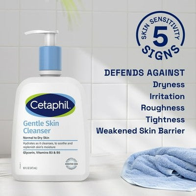 Cetaphil Hydrating Facial Cleanser – Pack of 3 (16 oz each) 3