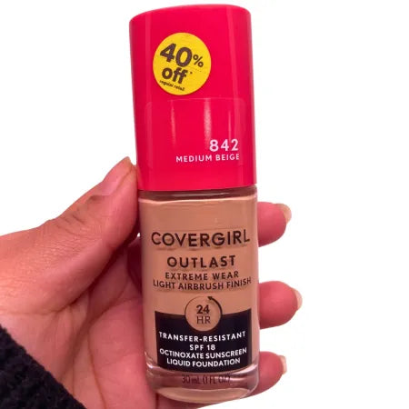 CoverGirl Outlast Extreme Wear SPF18 842 Medium Beige 5 Pack Exp 10/26