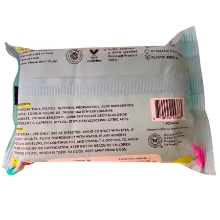 Honest Sniffer Soothers Wipes 30 Count 7 Pack New