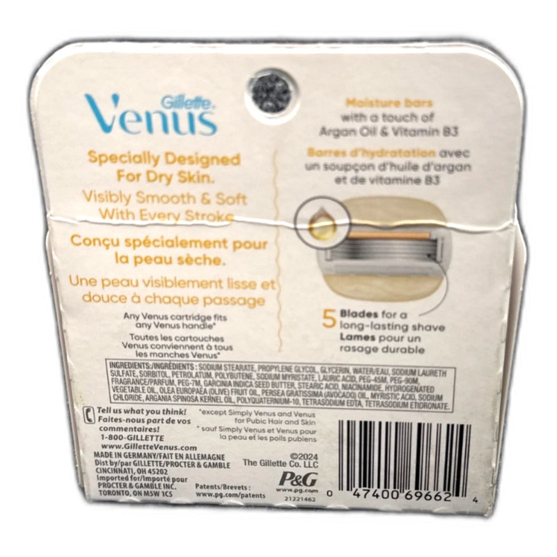 Venus Women's Moisture Glide Razor Blades 4ct Pack of 4 New