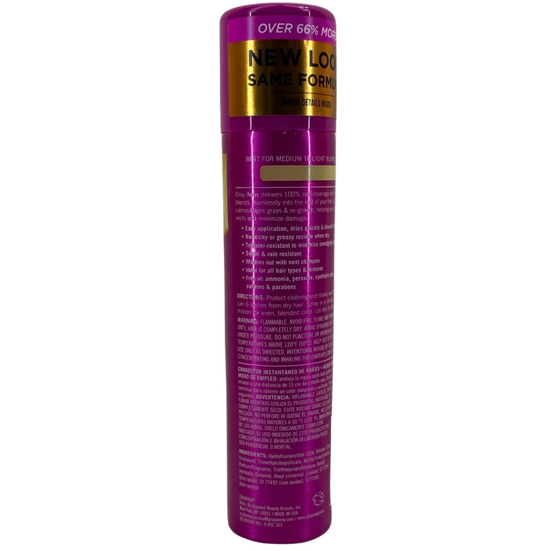 EVERPRO Gray Away Instant Root Cover Up Spray Medium to Light Blonde 4 Pack New