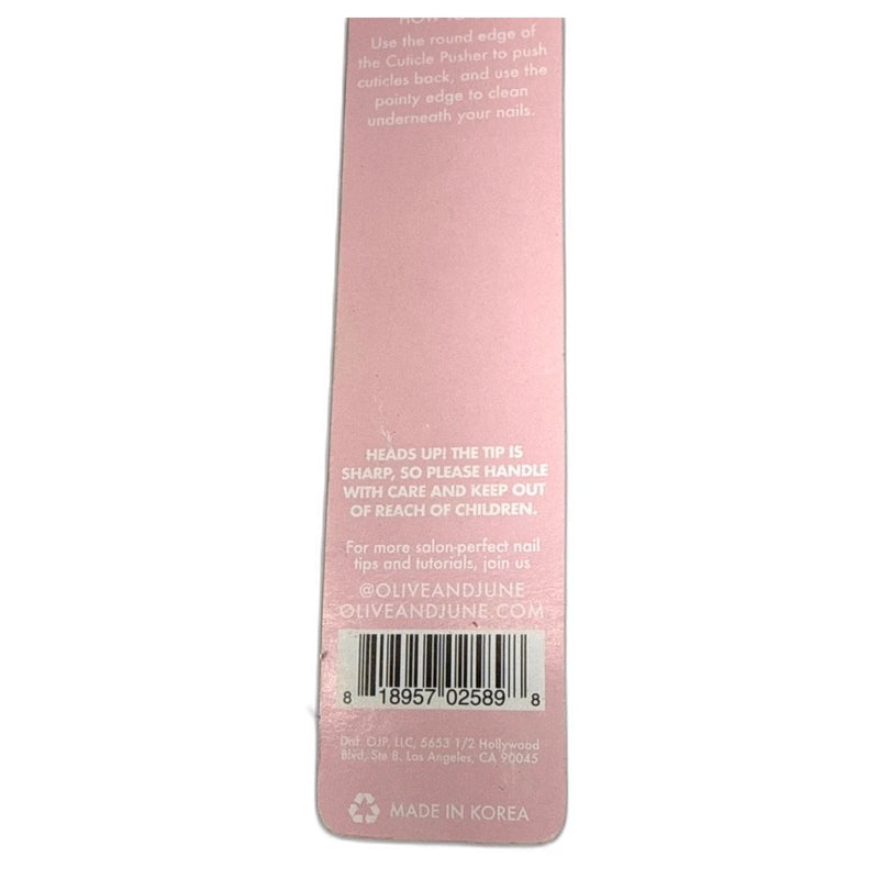 Olive and June Pedicure Cuticle Pushers Dual Ends Nail Care Pack of 6 New