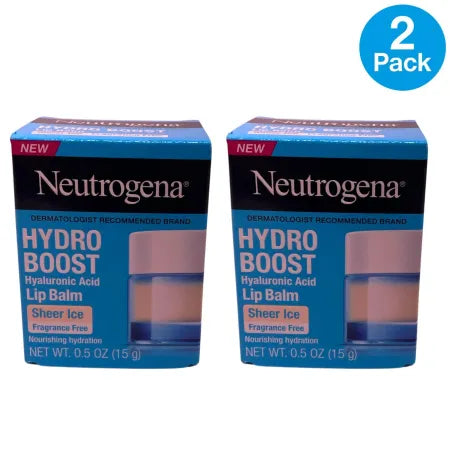 Neutrogena Hydro Boost Hyaluronic Acid Lip Balm 0.5oz 2 Pack New