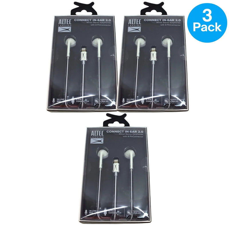 Altec Lansing Connect In-Ear 2.0 Wired Stereo Earphones 8-Pin Lightning Connecto
