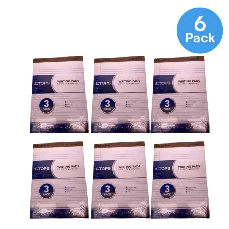 TOPS Writing Pads 8.5x11.75 Legal Ruled 50 Sheets 18 Pads Bundle 6 Pack New