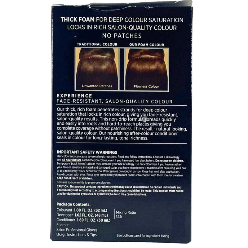 John Frieda Precision Foam Colour 4N Dark Natural Brown 3 Pack New