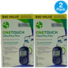 OneTouch Ultra Plus Flex Blood Glucose Monitoring System Kit 2 Pack Exp 01/29