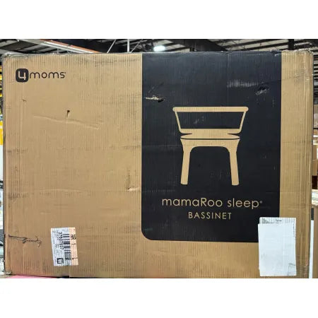 4moms MamaRoo Sleep Bassinet 4moms-001, Grey, Adjustable Height, Cotton Sheet 4