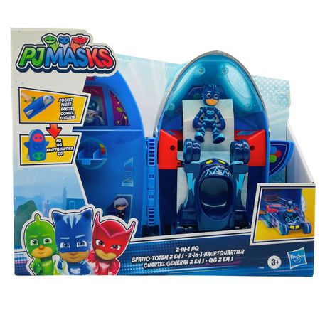 PJ Masks 2-in-1 HQ Playset with Figure & Vehicle (1 Pack) New 1