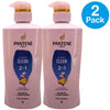 Pantene Pro-V Classic Clean 2in1 Shampoo Conditioner 17.9oz 2 Pack bottles