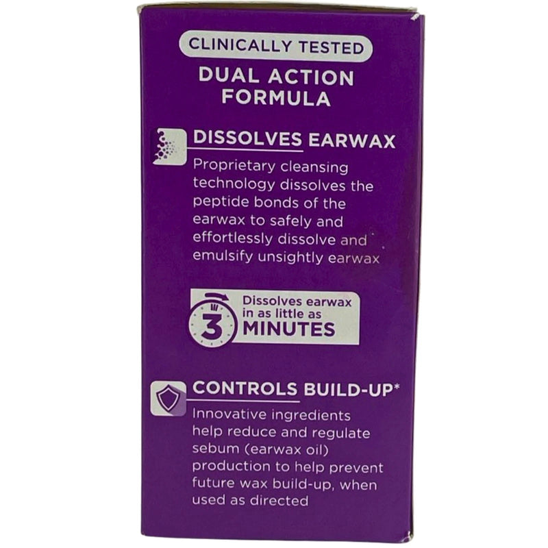 LIPO Ear Care Earwax Cleansing Kit Dual Action Formula 0.5 fl oz (2 Pack)