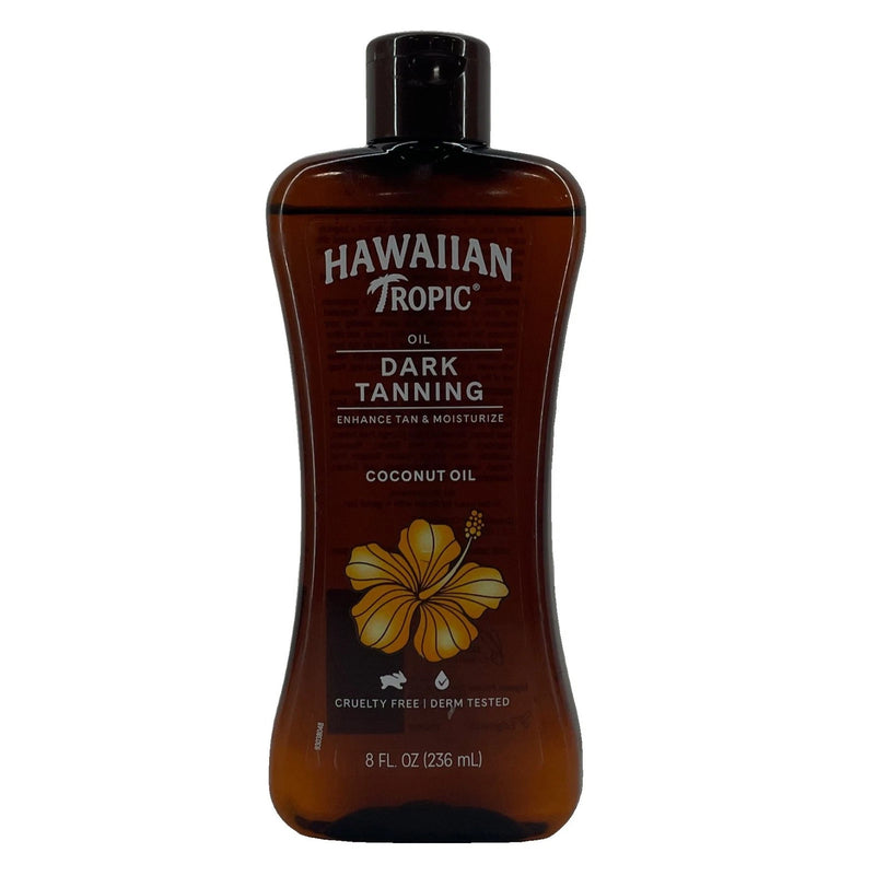 Hawaiian Tropic Dark Tanning Oil with Coconut Oil and Cocoa Butter 8 fl oz 3 Pk