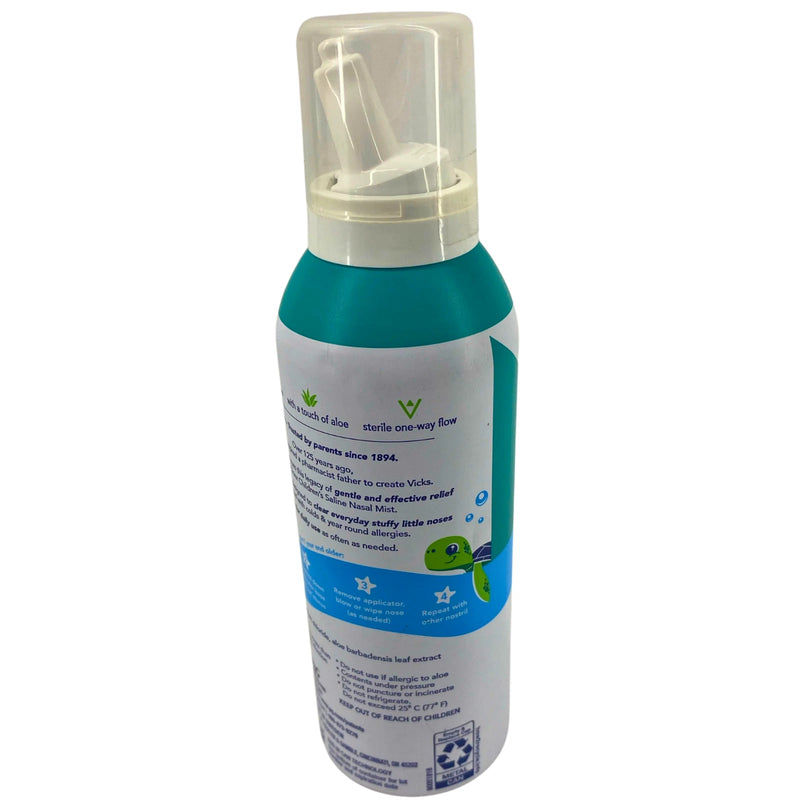Vicks Children's Sinex Saline Gentle Nasal Mist Drug Free Soothes Hydrates 2Pack