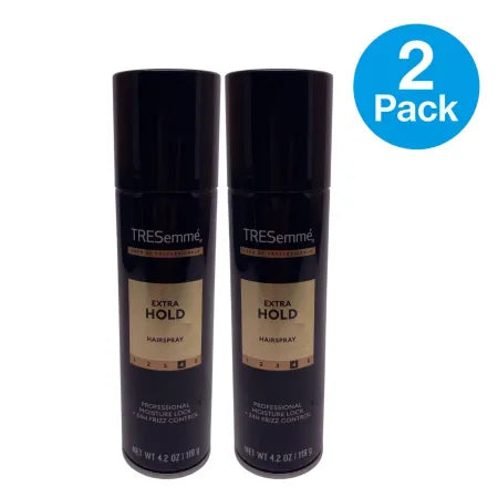 TRESemmé Extra Hold Hairspray 4.2oz 2 Pack Travel Size Frizz Control New