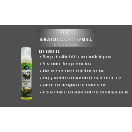 NEXT IMAGE - Foam Wrap Locking Mousse [Olive & Avocado] 8 oz