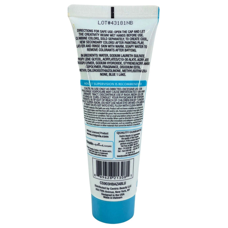 Crayola Spring Bathtub Finger Paint Soap Sky Blue 3 oz 3 Pack New