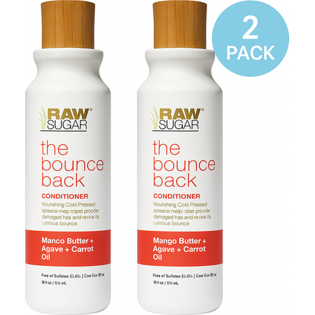 Raw Sugar The Bounce Back Conditioner 18 oz 2 Pack Mango Agave New