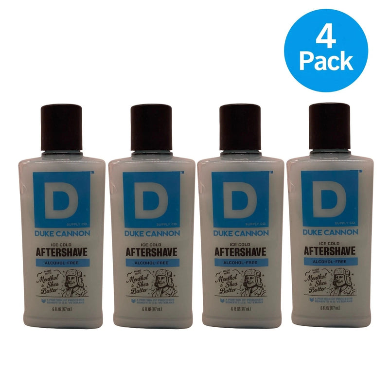 Duke Cannon Ice Cold Aftershave Balm Menthol Shea Butter 6 oz 4 Pack New