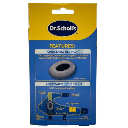 Dr. Scholl’s Bunion Relief & Toe Corrector Gel Splint 1 Pack New