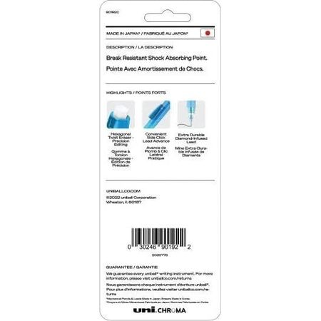 Uni-Ball Chroma Mechanical Pencil Set 0.7mm 4 Pack - New 3