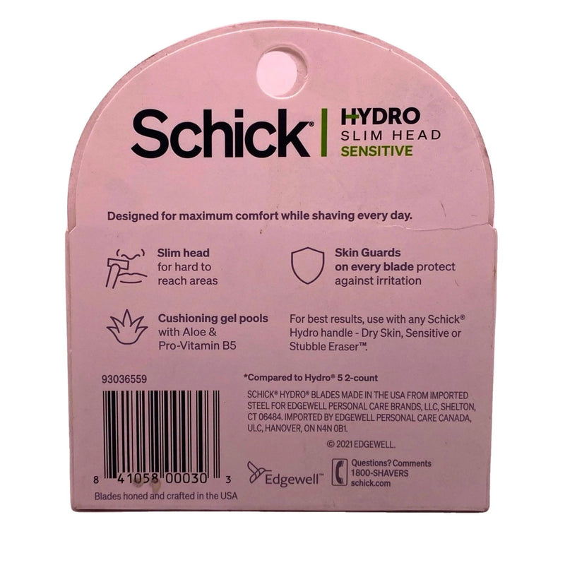 Schick Hydro Skin Comfort Slim Head Sensitive Razor Refills 5ct 3 Pack New