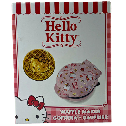 Uncanny Brands Hello Kitty Mini Waffle Maker Pink Kitchen Appliance New