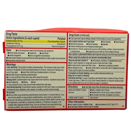 Tylenol Cold + Head Congestion Severe 24ct – 3 Pack – EXP 09/2026 – New