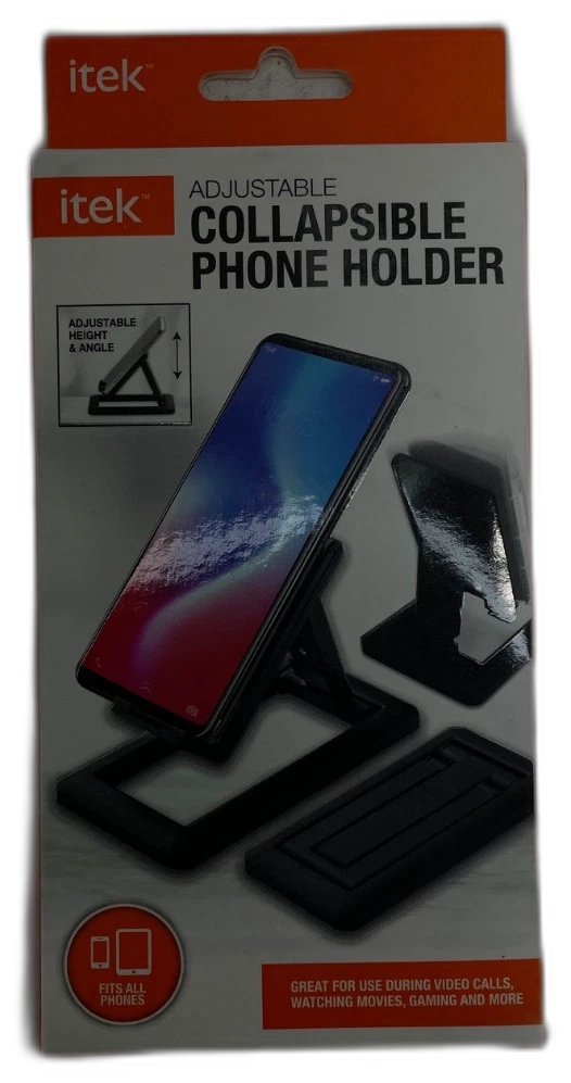 ITek Foldable Phone Desk Height Adjustable Cell 2 Total Pack of 2 New