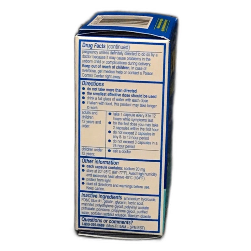 Aleve Liquid Gel Pain Reliever 20 Count 12 Per Pack Exp 02/27 Pack of 2 New