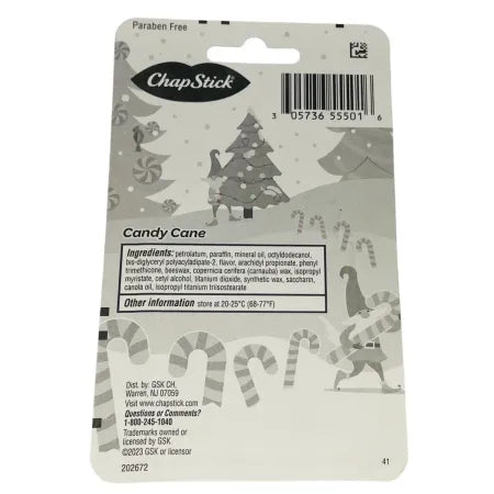 ChapStick Candy Cane Lip Balm 0.15 oz 6 Pack New