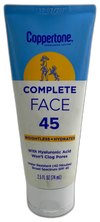 Coppertone Complete 45 Face Sunscreen Water Resistant Exp 02/27 Pack of 3 New