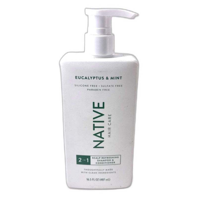 Native Hair 2 in 1 Scalp Refreshing Shampoo Conditioner Eucalyptus Mint New