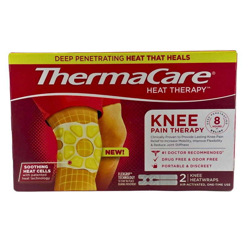 ThermaCare Knee Pain Therapy Heatwraps 2 Ct 3 Pack Exp 11/2027