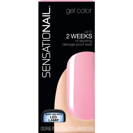 Sensationail Gel Nail Polish (Pink), Pink Chiffon, 0.25 fl oz