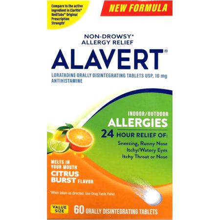 Alavert Allergy Orally Disintegrating Tablets, Citrus Burst, 60 Ct